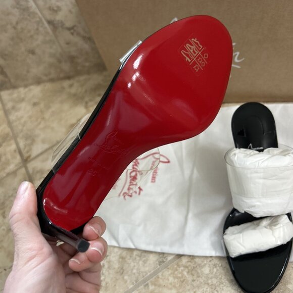 Christian Louboutin Just Nothing 85 mm Mules - Picture 6 of 10